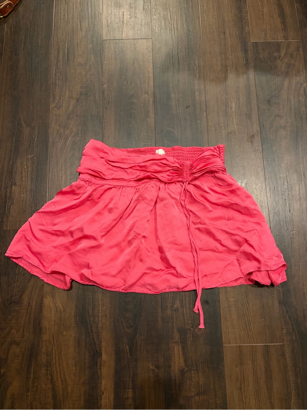 Aerie Uptown Smocked Mini Skirt XL Pink